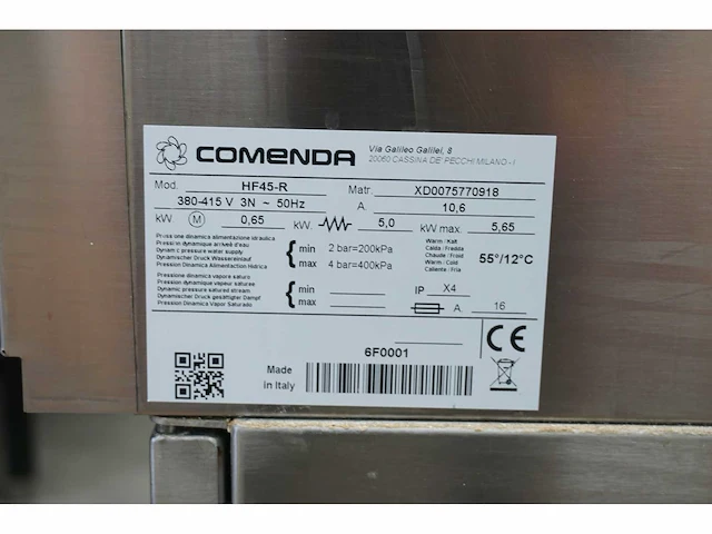 Comenda - hf45-r - korvenvaatwasmachine - afbeelding 7 van  7