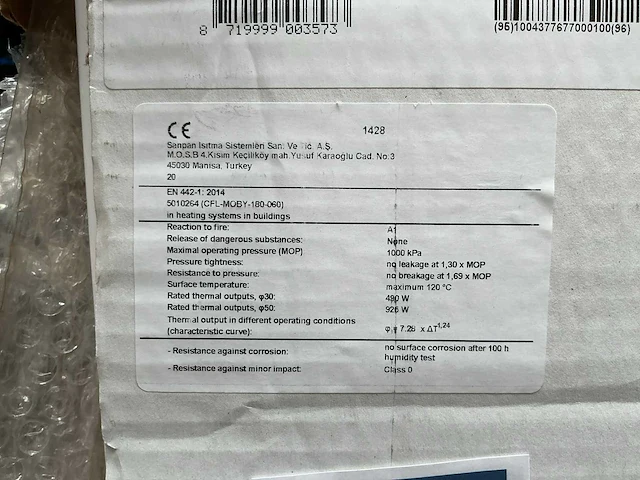 Comfortline gfl moby radiator - afbeelding 3 van  4