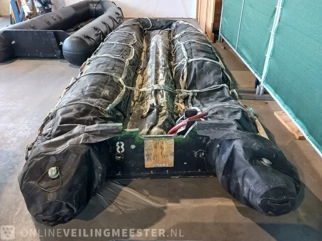 Commando hypalon landmacht 8-10 mans rubberboot, dsb 550, zwart - afbeelding 2 van  6