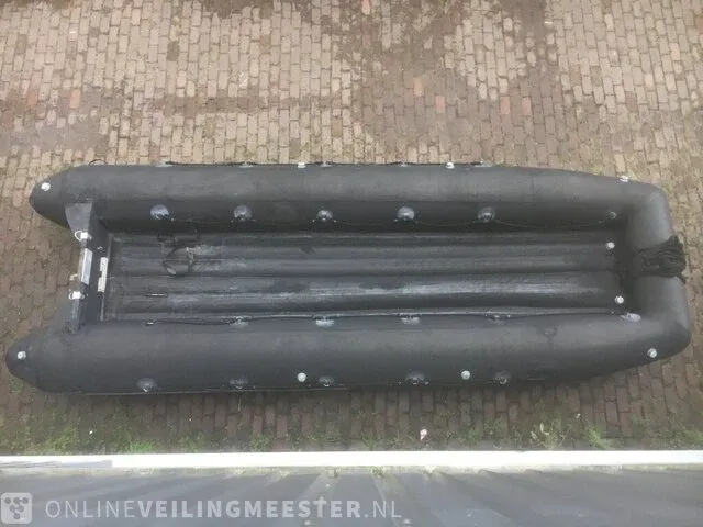 Commando hypalon landmacht 8-10 mans rubberboot, dsb 550, zwart - afbeelding 5 van  6