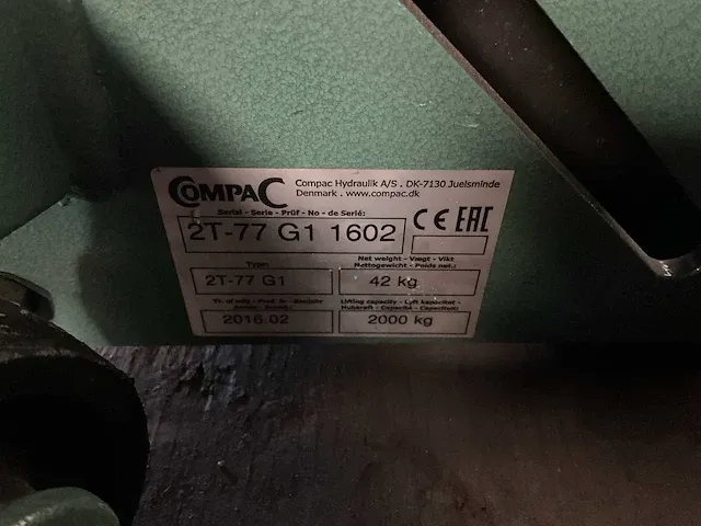 Compac 2t-77 garagekrik (2x) - afbeelding 8 van  8