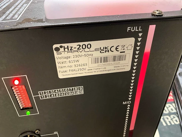 Compact hazer hz-200 rookmachine - afbeelding 7 van  7
