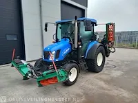 Compact tractor new holland, 3040 boomer 45d 4wd met kooimaaimachine ransomes, bouwjaar 2016 - afbeelding 1 van  50