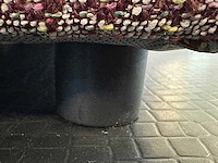 Compacte bank met unieke stof en bies - afbeelding 6 van  8
