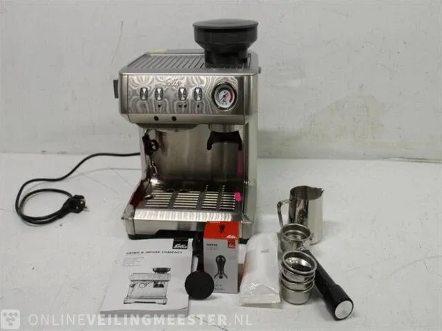 Compacte espressomachine - 1018 grind & infuse sch solis - afbeelding 5 van  6