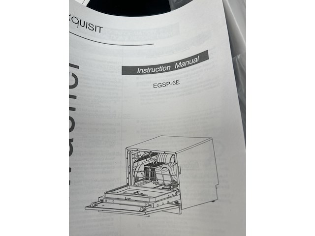 Compacte vaatwasser 45cm exquisit, egsp-6e - afbeelding 8 van  8