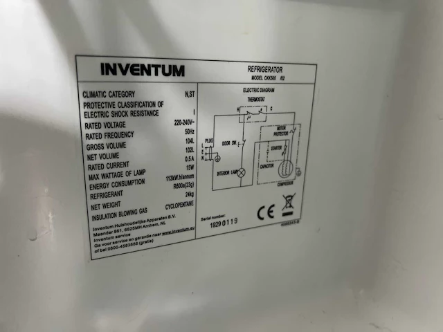 Compacte vrijstaande inventum koeler ckk500 - afbeelding 7 van  7