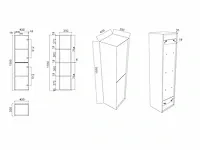 Compleet 2-persoons badkamermeubel 120 cm hoogglans wit - incl. kranen - afbeelding 3 van  12
