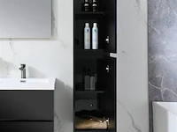 Compleet 3-delig duo-badkamermeubel (120cm) - hoogglans zwart - afbeelding 7 van  9