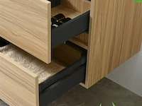 Compleet 3-delig duo-badkamermeubel (130cm) - licht hout decor - afbeelding 2 van  11