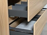Compleet 3-delig duo-badkamermeubel (130cm) - licht hout decor - afbeelding 9 van  11
