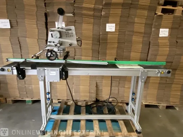 Compleet etiketteersystemen incl. lopende band automator, eme 2000, bouwjaar 2018 - afbeelding 1 van  15