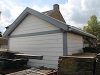 Compleet tuinhuis met overkapping. afmeting tuinhuis 250 x 400 x 370cm. - afbeelding 3 van  8