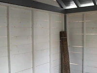 Compleet tuinhuis met overkapping. afmeting tuinhuis 250 x 400 x 370cm. - afbeelding 7 van  8