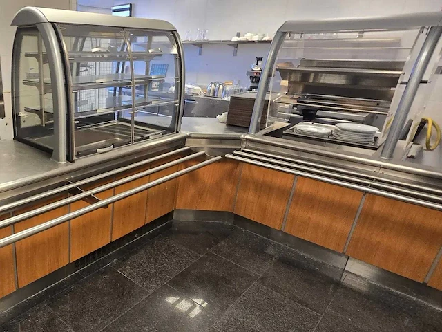 Compleet zelfbedieningsbuffet (gedemonteerd) - afbeelding 1 van  16