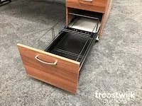Complete 2 persoons elektrisch zit/sta werkplek - toscaans noten - afbeelding 5 van  26
