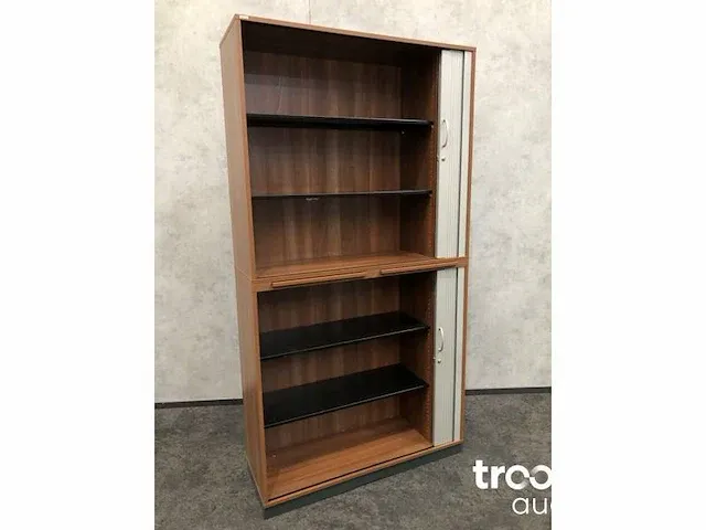 Complete 2 persoons elektrisch zit/sta werkplek - toscaans noten - afbeelding 19 van  26