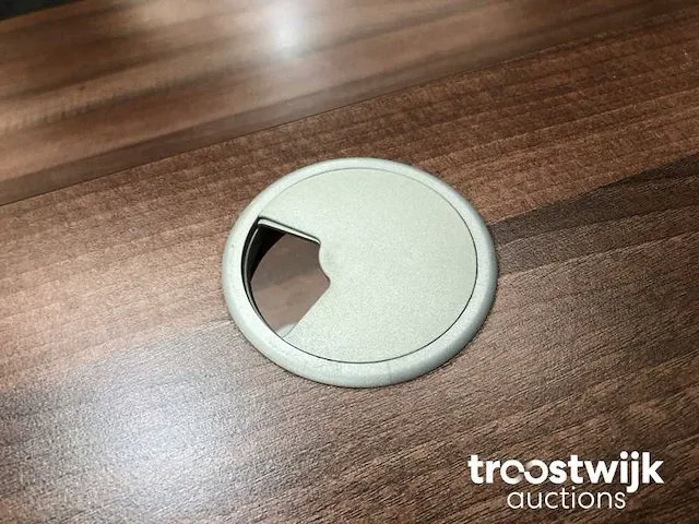 Complete 2 persoons elektrisch zit/sta werkplek - toscaans noten - afbeelding 24 van  26