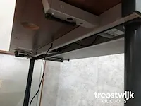 Complete 2 persoons elektrisch zit/sta werkplek - toscaans noten - afbeelding 25 van  26