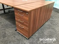 Complete 2 persoons elektrisch zit/sta werkplek - toscaans noten - afbeelding 26 van  26