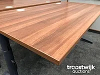 Complete 2 persoons instelbare werkplek - toscaans noten - afbeelding 21 van  37