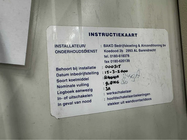 Complete koelcel (8,55x10,30 mtr) (88m2) - afbeelding 25 van  32