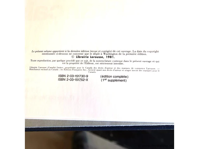 Complete la grande larousse encyclopedy françaises - afbeelding 4 van  5