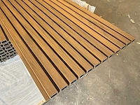Composiet gevelbekleding rhombusprofiel 2900x219x26 mm (70x) - afbeelding 2 van  8