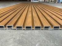 Composiet gevelbekleding rhombusprofiel 2900x219x26 mm (70x) - afbeelding 7 van  8