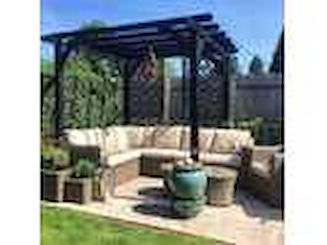 Composiet terrasscherm "alhambra" 180x90 cm (3x) - afbeelding 4 van  5