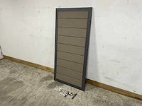 Composiet tuindeur - grijs - 183x93 cm - afbeelding 3 van  9