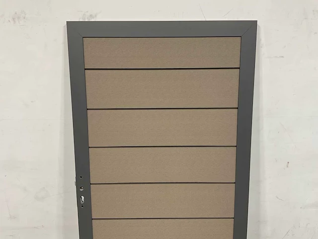 Composiet tuindeur - grijs - 183x93 cm - afbeelding 4 van  9