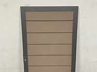 Composiet tuindeur - grijs - 183x93 cm - afbeelding 4 van  9