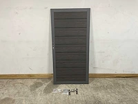 Composiet tuindeur in kozijn - houtlook antraciet - 270x108 cm - afbeelding 15 van  15