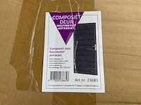 Composiet tuindeur in kozijn - houtlook antraciet - 270x108 cm - afbeelding 11 van  15