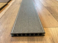 Composiet vloer plank zwart (14x) - afbeelding 4 van  14