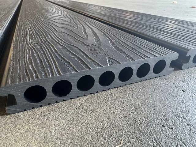 Composiet vloer plank zwart (6m2) - afbeelding 2 van  11