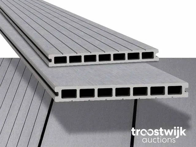 Composiet vlonderplank grijs 300x25x2.3 cm - afbeelding 1 van  6