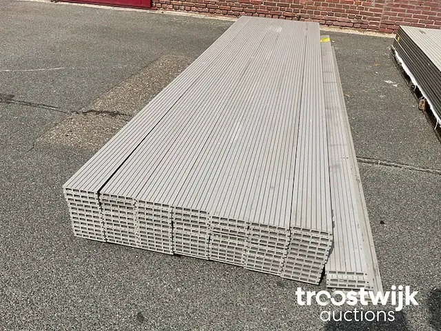Composiet vlonderplank grijs 420x14.5x2.3 cm - afbeelding 2 van  6