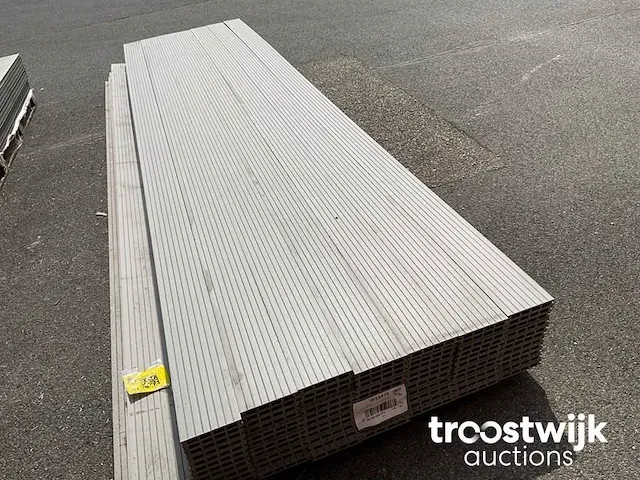 Composiet vlonderplank grijs 420x14.5x2.3 cm - afbeelding 4 van  6