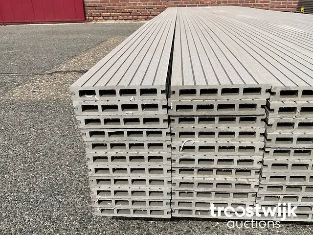 Composiet vlonderplank grijs 420x14.5x2.3 cm - afbeelding 5 van  6