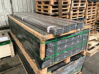 Composiet wandpaneel quadruple rhombus teak rabatdelen 280cm (110x) - afbeelding 3 van  5