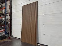 Composiet wandpaneel teak (30x) - afbeelding 1 van  11