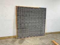 Composiet wickerscherm in aluminium frame 180x180 cm (10x)