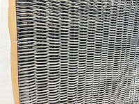 Composiet wickerscherm in aluminium frame 180x180 cm (10x) - afbeelding 2 van  6
