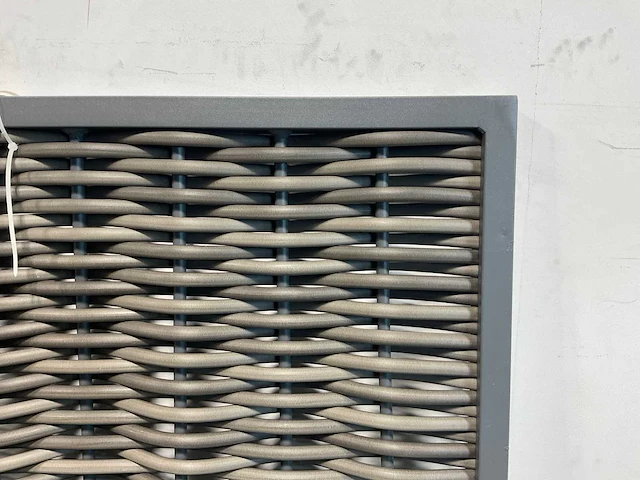 Composiet wickerscherm in aluminium frame 180x180 cm (10x) - afbeelding 3 van  6