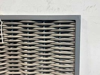 Composiet wickerscherm in aluminium frame 180x180 cm (10x) - afbeelding 3 van  6
