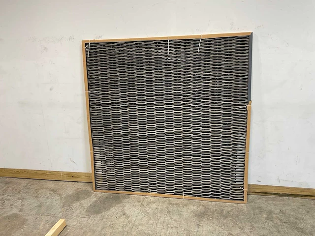 Composiet wickerscherm in aluminium frame 180x180 cm (10x) - afbeelding 4 van  6