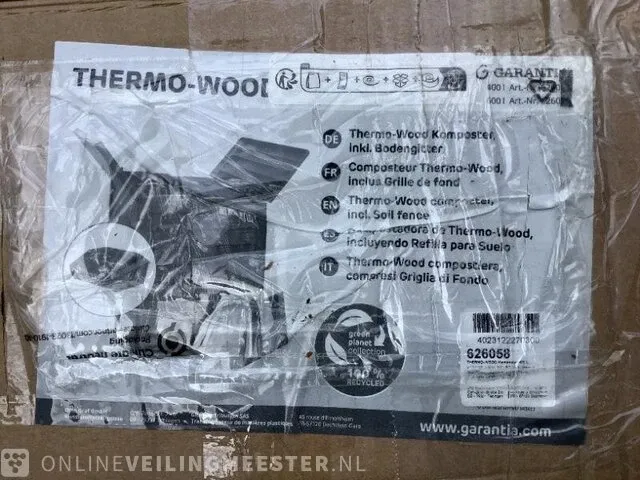 Composteerbak garantia, thermo-wood 400 liter - afbeelding 3 van  3