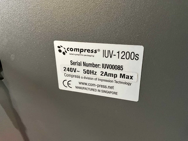 Compress iuv-1200s flatbedprinter uv - afbeelding 13 van  21